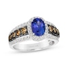 Thumbnail Image 0 of Le Vian Oval-Shaped Tanzanite Ring 7/8 ct tw Diamonds 14K Vanilla Gold