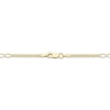 Thumbnail Image 2 of Solid Curb Link Chain Station Necklace 10K Yellow Gold 18&quot;