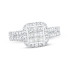 Thumbnail Image 1 of Princess-Cut Multi-Diamond Engagement Ring 1 ct tw 10K White Gold