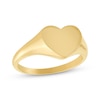 Thumbnail Image 1 of Polished Heart Signet Ring 10K Yellow Gold