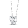 Thumbnail Image 2 of Memories Moments Magic Diamond Three-Stone Necklace 1 ct tw 10K White Gold 18&quot;