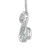 Thumbnail Image 3 of Open Hearts Necklace 1 ct tw Diamonds 14K White Gold