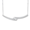 Thumbnail Image 0 of Ever Us Two-Stone Necklace 1/2 ct tw Diamonds 14K White Gold