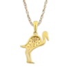 Thumbnail Image 2 of Bird Necklace 1/20 ct tw Diamonds 10K Yellow Gold 18&quot;