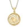 Thumbnail Image 2 of Diamond Necklace 1/3 ct tw Round-cut 10K Yellow Gold 18&quot;