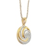 Thumbnail Image 4 of Diamond Necklace 1/3 ct tw Round-cut 10K Yellow Gold 18&quot;