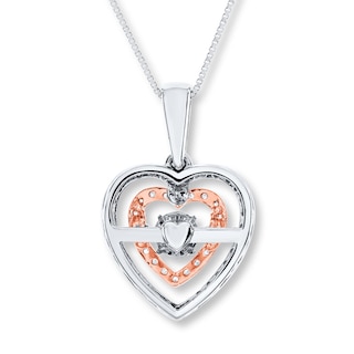 Unstoppable Love Heart Necklace 1/4 ct tw 10K Two-Tone Gold | Kay Outlet