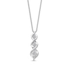 Thumbnail Image 0 of Memories Moments Magic Diamond Twist Necklace 1/5 ct tw Round-cut Sterling Silver 18"