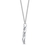 Thumbnail Image 1 of Memories Moments Magic Diamond Twist Necklace 1/5 ct tw Round-cut Sterling Silver 18"