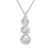 Thumbnail Image 1 of Memories Moments Magic Diamond Necklace 1/4 ct tw Round-cut 10K White Gold 18&quot;