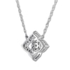 Thumbnail Image 3 of Diamond Necklace 1/10 Carat tw 10K White Gold