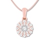 Thumbnail Image 1 of Diamond Necklace 3/8 ct tw Round-cut 10K Rose Gold 18&quot;