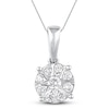 Thumbnail Image 0 of Diamond Necklace 1/4 ct tw Round-cut 10K White Gold
