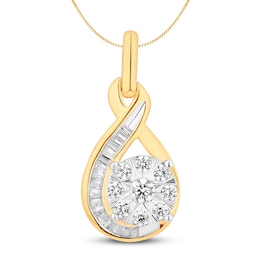 Diamond Necklace 1/2 ct tw 10K Two-Tone Gold 18&quot;