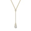 Thumbnail Image 1 of Diamond Lariat Necklace 1/8 ct tw Round-cut 10K Yellow Gold