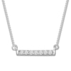 Thumbnail Image 0 of Diamond Bar Necklace 1/15 ct tw Round-cut Sterling Silver