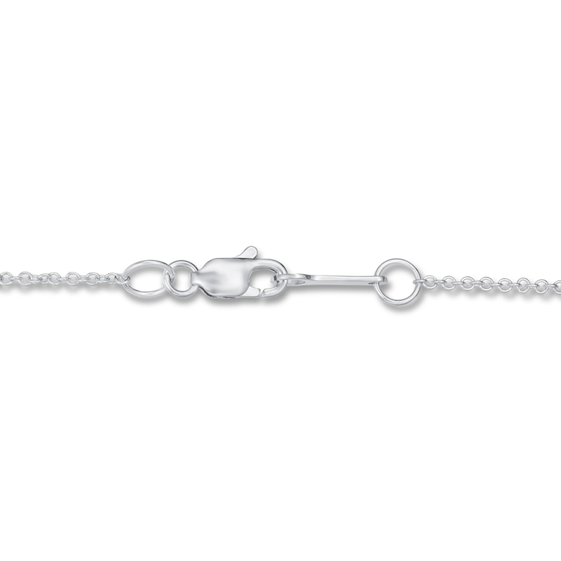 Main Image 3 of Lab-Grown Diamonds by KAY Solitaire Necklace 1-1/2 ct tw Round 14K White Gold 19&quot; (F/VS2)