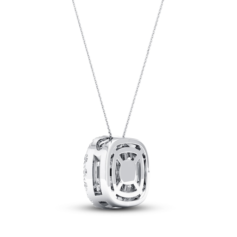 Main Image 2 of Lab-Grown Diamonds by KAY Necklace 1/2 ct tw 14K White Gold 19&quot;