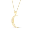 Thumbnail Image 2 of Diamond Moon Necklace 1/10 ct tw 10K Yellow Gold 18&quot;