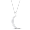 Thumbnail Image 2 of Diamond Moon Necklace 1/10 ct tw 10K White Gold 18&quot;