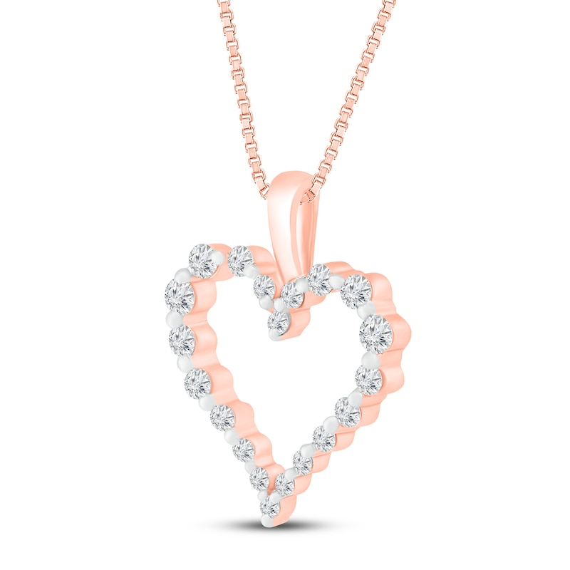 Romantic Diamond Heart Necklace