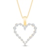 Thumbnail Image 1 of Diamond Heart Necklace 1/4 ct tw 10K Yellow Gold 18&quot;