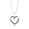 Thumbnail Image 1 of Black & White Diamond Necklace 1/5 ct tw Sterling Silver 18&quot;