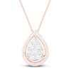 Thumbnail Image 1 of Diamond Necklace 1/4 ct tw 10K Rose Gold 18&quot;