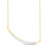 Thumbnail Image 2 of Diamond Necklace 1/5 ct tw Round-cut 10K Yellow Gold 18&quot;