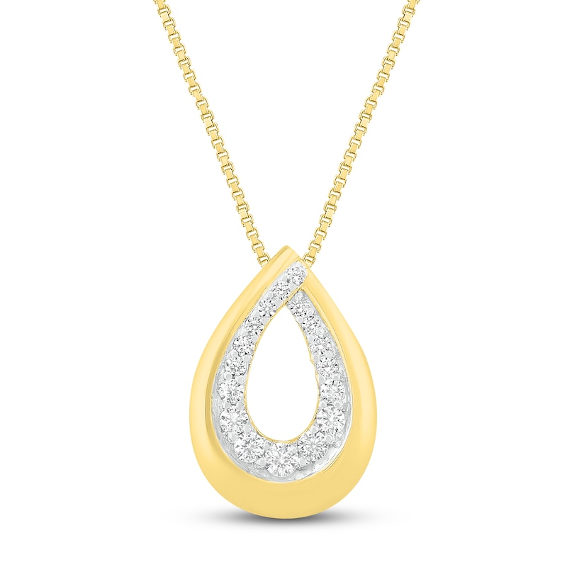Diamond Necklace 1/10 ct tw 10K Yellow Gold
