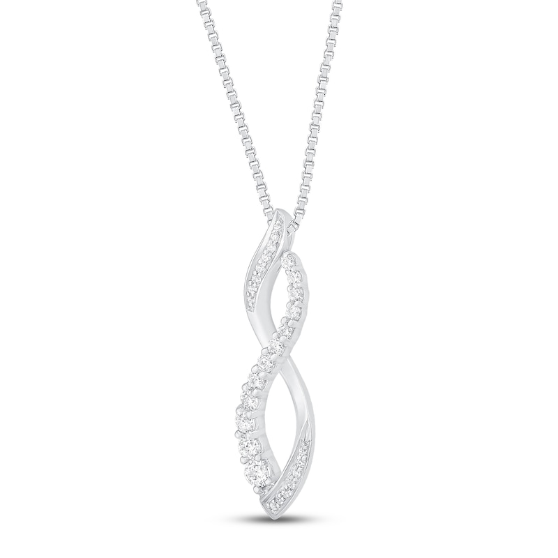 Main Image 2 of Diamond Necklace 1/3 ct tw 10K White Gold