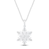 Thumbnail Image 1 of Diamond Snowflake Necklace 1/15 ct tw Sterling Silver 18&quot;