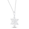 Thumbnail Image 2 of Diamond Snowflake Necklace 1/15 ct tw Sterling Silver 18&quot;