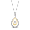 Thumbnail Image 1 of Unstoppable Love Diamond Necklace 1/4 ct tw Sterling Silver & 10K Yellow Gold 19&quot;