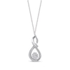 Thumbnail Image 1 of Diamond Necklace 1/5 ct tw Round-cut Sterling Silver 18&quot;