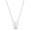 Thumbnail Image 3 of Gift Boxed Heart/Key Necklace Sterling Silver 18"