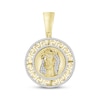 Thumbnail Image 1 of Men's Diamond Christ Pendant 1/2 ct tw Round-cut 10K Yellow Gold