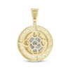 Thumbnail Image 4 of Men's Diamond Christ Pendant 1/2 ct tw Round-cut 10K Yellow Gold