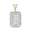 Thumbnail Image 1 of Men's Diamond Dog Tag Pendant 7/8 ct tw Round-cut 10K Yellow Gold