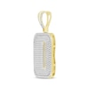 Thumbnail Image 2 of Men's Diamond Dog Tag Pendant 7/8 ct tw Round-cut 10K Yellow Gold