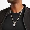 Thumbnail Image 5 of Men's Diamond Dog Tag Pendant 7/8 ct tw Round-cut 10K Yellow Gold