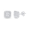 Thumbnail Image 1 of 1/10 ct wt Diamond Ring, Necklace & Earrings Boxed Set Sterling Silver 18" - Size 7