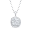 Thumbnail Image 1 of Diamond Necklace 1/2 ct tw Round-Cut 10K White Gold 18&quot;