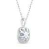 Thumbnail Image 4 of Diamond Necklace 1/2 ct tw Round-Cut 10K White Gold 18&quot;