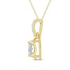Thumbnail Image 2 of Diamond Necklace 1/8 ct tw Round-Cut 10K Two-Tone Gold 18"