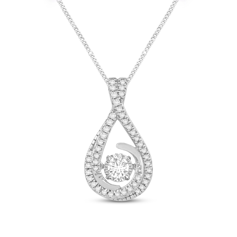 #LOVE# necklace, 3 diamonds