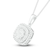 Thumbnail Image 2 of Diamond Necklace/Earrings/Ring Boxed Set 1/2 ct tw 10K White Gold - Size 7