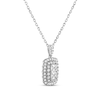 Thumbnail Image 2 of Forever Connected Diamond Necklace 1 ct tw Round & Princess-cut 10K White Gold 18&quot;