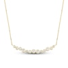 Thumbnail Image 1 of Diamond Necklace 1/2 ct tw Round-Cut 14K Yellow Gold 17&quot;