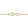 Thumbnail Image 3 of Diamond Necklace 1/2 ct tw Round-Cut 14K Yellow Gold 17&quot;